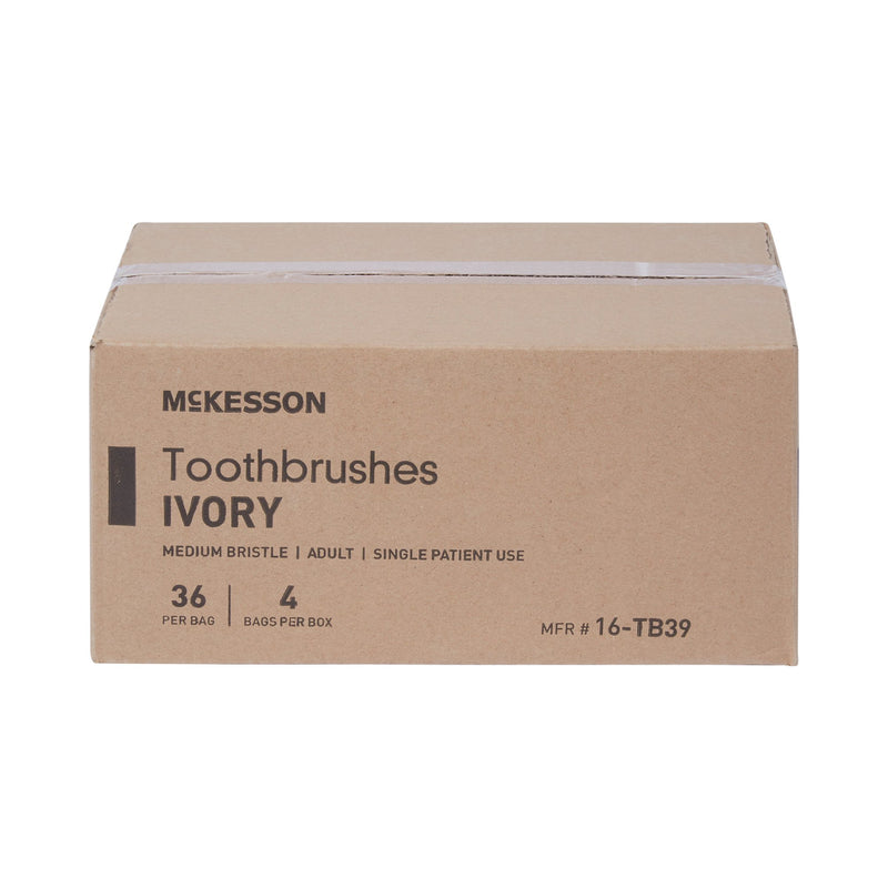 Toothbrush McKesson Ivory Adult Medium