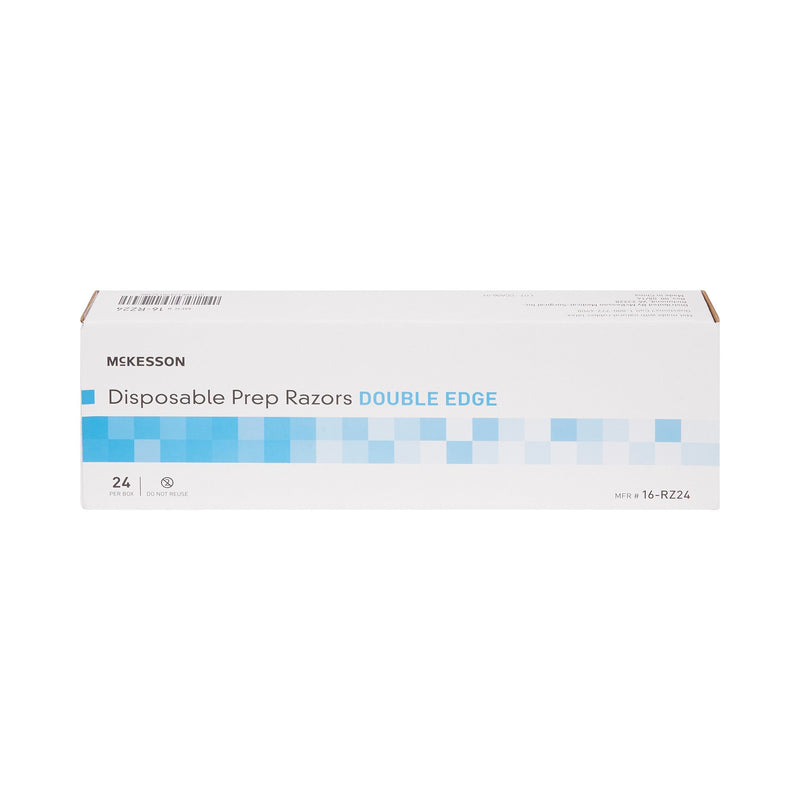 Surgical Prep Razor McKesson Double Edge Single Blade NonSterile Disposable