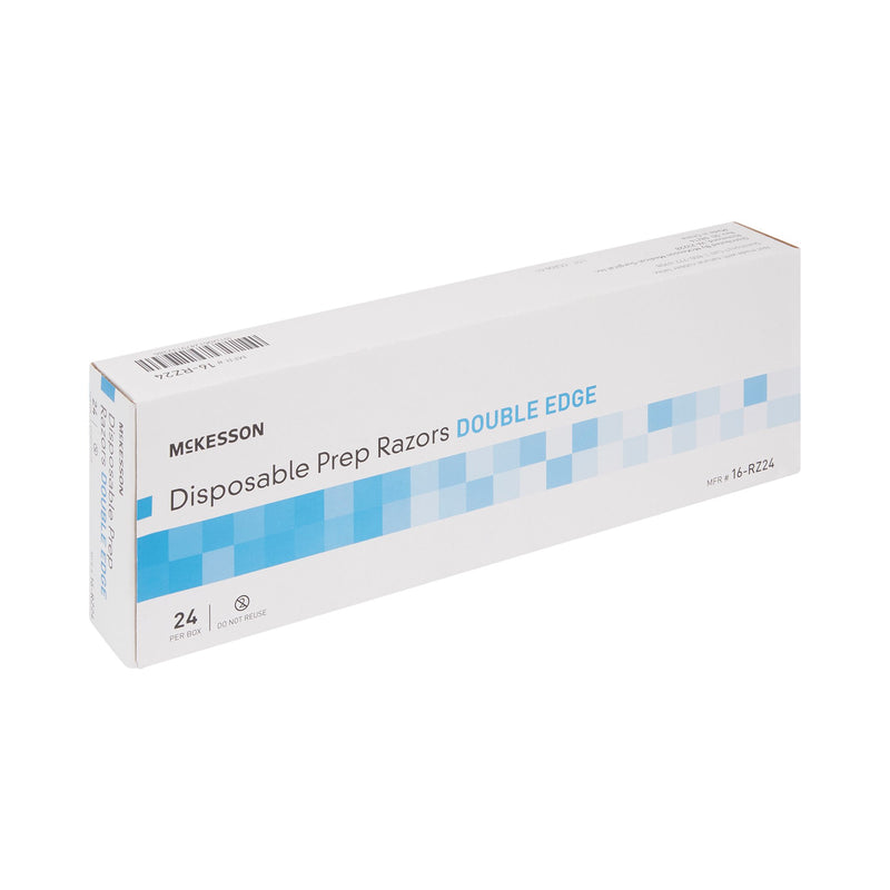 Surgical Prep Razor McKesson Double Edge Single Blade NonSterile Disposable