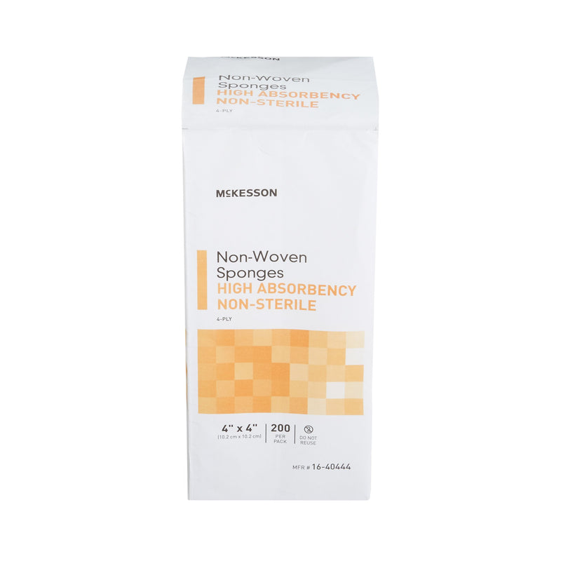 Nonwoven Sponge McKesson 4 X 4 Inch 4-Ply NonSterile 200 per Pack