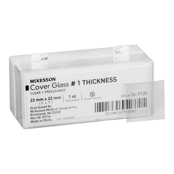 Cover Glass McKesson Square No. 1 Thickness 22 X 22 mm