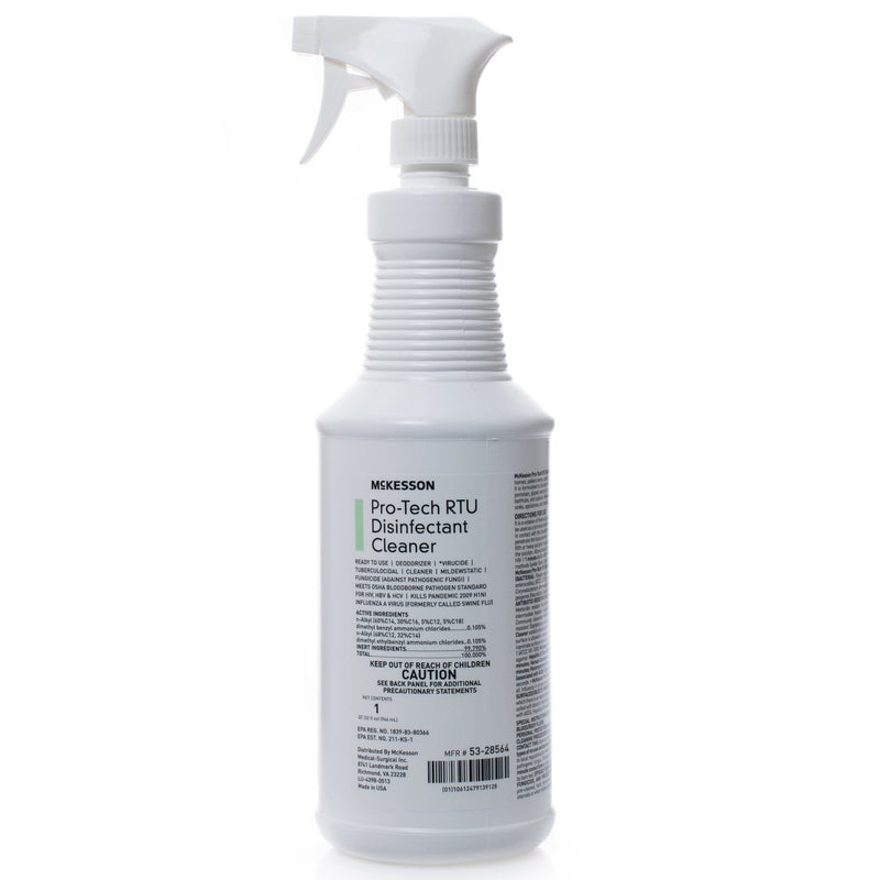 Surface Disinfectant Cleaner McKesson Pro-Tech Quaternary Based J-Fill® Dispensing Systems Liquid 32 oz. Bottle Floral Scent NonSterile