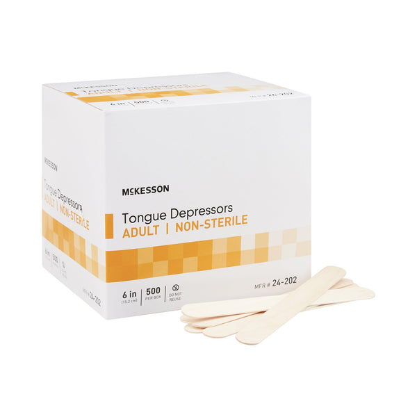 Tongue Depressor McKesson 6 Inch Length Wood Senior
