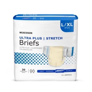 Briefs Ultra Plus Stretch, Med/Reg