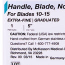 Scalpel Handle McKesson Argent™ German Stainless Steel Size 3