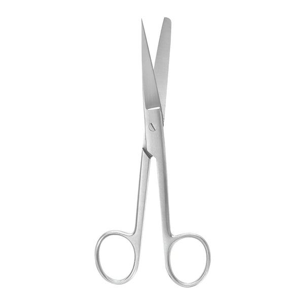 Operating Scissors McKesson Argent™ 5-1/2 Inch Length Surgical Grade Stainless Steel Finger Ring Handle Straight Sharp Tip / Blunt Tip