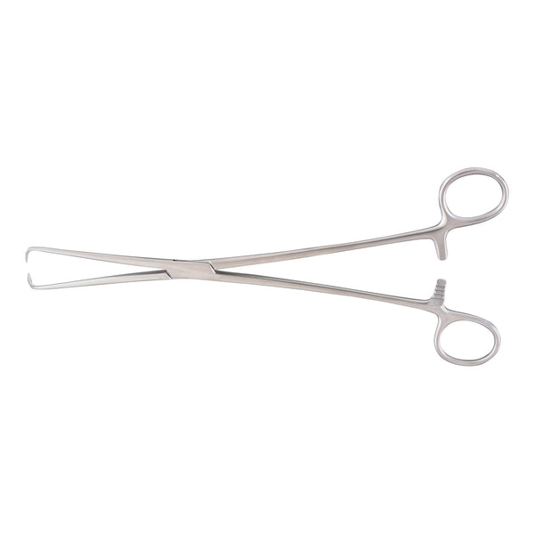 Tenaculum Forceps McKesson Argent™ Schroeder-Braun 9-3/4 Inch Length OR / Surgical Grade German Stainless Steel NonSterile Locking Finger Ring Handle Straight 1 X 1 Prongs