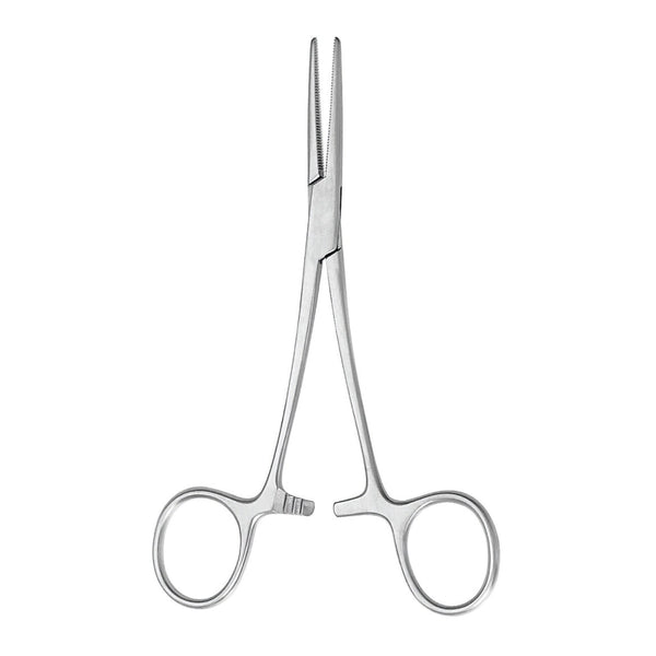 Mosquito Forceps McKesson Argent™ Halsted 5 Inch Length OR / Surgical Grade German Stainless Steel NonSterile Locking Finger Ring Handle Straight Serrated Tips