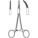 Hemostatic Forceps McKesson Argent™ Kelly 5-1/2 Inch Length OR / Surgical Grade German Stainless Steel NonSterile Locking Finger Ring Handle Curved Serrated Tips