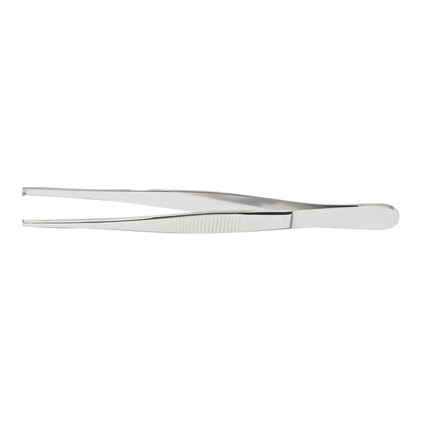 Tissue Forceps McKesson Argent™ 5-1/2 Inch Length OR / Surgical Grade German Stainless Steel NonSterile NonLocking Thumb Handle Straight 1 X 2 Teeth