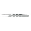 Tissue Forceps McKesson Argent™ Bishop-Harmon 3-3/8 Inch Length OR / Surgical Grade German Stainless Steel NonSterile NonLocking Thumb Handle Straight 1 X 2 Teeth