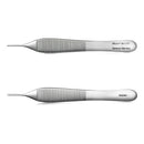 Dressing Forceps McKesson Argent™ Adson 4-3/4 Inch Length OR / Surgical Grade German Stainless Steel NonSterile NonLocking Thumb Handle Straight Serrated Tips