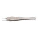 Dressing Forceps McKesson Argent™ Adson 4-3/4 Inch Length OR / Surgical Grade German Stainless Steel NonSterile NonLocking Thumb Handle Straight Delicate, Serrated Tips