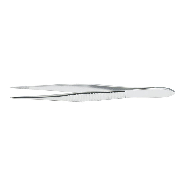 Splinter Forceps McKesson Argent™ 3-1/2 Inch Length OR / Surgical Grade German Stainless Steel NonSterile NonLocking Thumb Handle Straight Pointed Serrated Tips