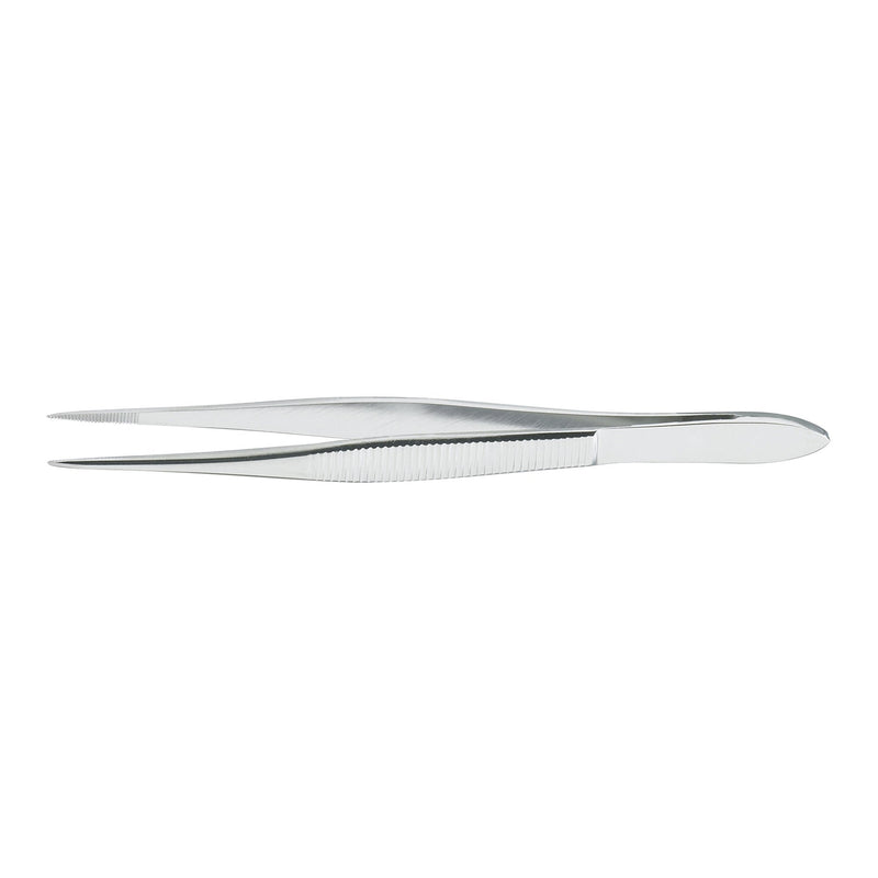 Splinter Forceps McKesson Argent™ 3-1/2 Inch Length OR / Surgical Grade German Stainless Steel NonSterile NonLocking Thumb Handle Straight Pointed Serrated Tips