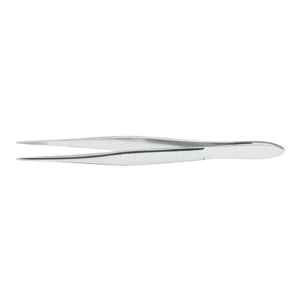 Splinter Forceps McKesson Argent™ 4-1/2 Inch Length OR / Surgical Grade German Stainless Steel NonSterile NonLocking Thumb Handle Straight Pointed Tips