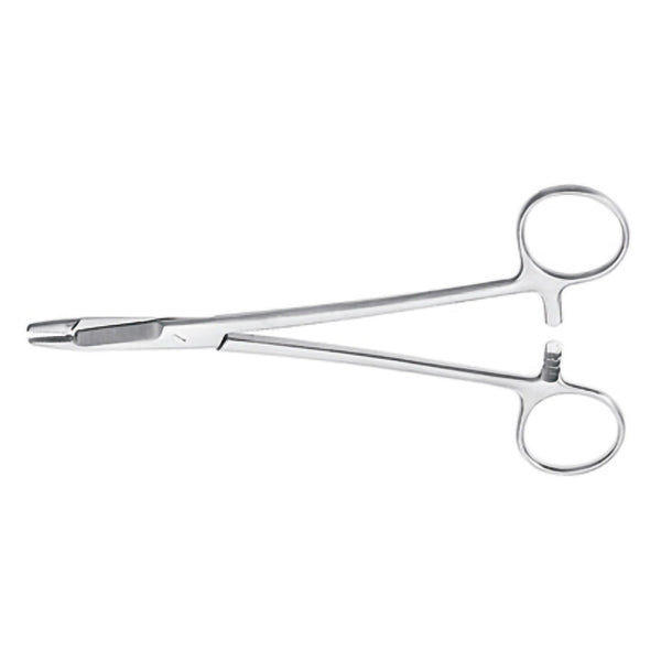 Needle Holder McKesson Argent™ Olsen-Hegar 6-1/2 Inch Length Serrated Jaws Finger Ring Handle