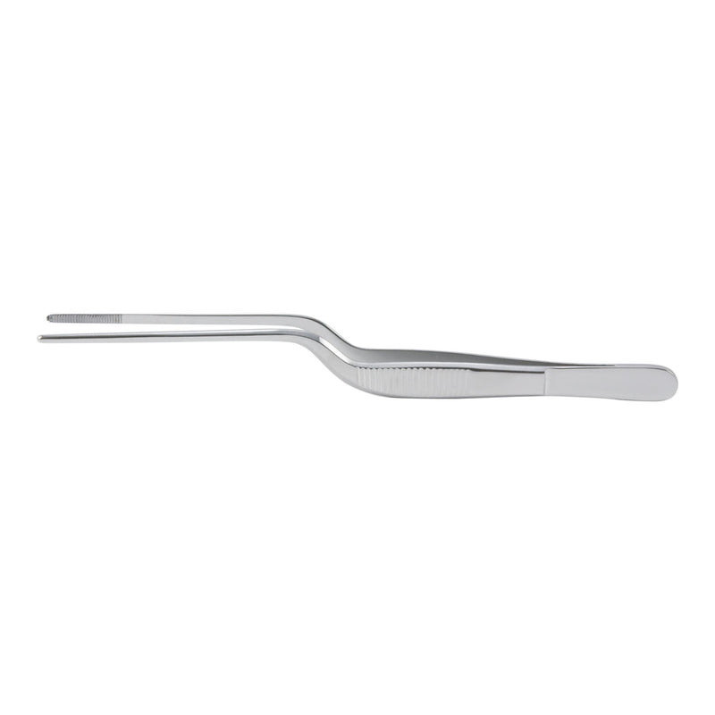Ear Forceps McKesson Lucae 5-1/2 Inch Length Floor / Office Grade Pakistani Stainless Steel NonSterile NonLocking Thumb Handle Straight Serrated Tips