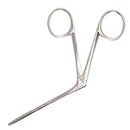 Alligator Forceps McKesson Hartmann 3-1/2 Inch Length Floor / Office Grade Pakistani Stainless Steel NonSterile NonLocking Finger Ring Handle Straight Serrated Tips