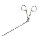 Alligator Forceps McKesson Noyes 5-1/2 Inch Length Floor / Office Grade Stainless Steel NonSterile NonLocking Finger Ring Handle Straight Serrated Tips