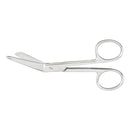 Bandage Scissors McKesson Lister 7-1/4 Inch Length Office Grade Stainless Steel NonSterile Finger Ring Handle Angled Blunt Tip / Blunt Tip