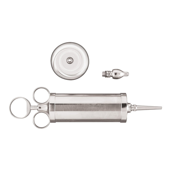 Ear Syringe with Shield McKesson Three Ring Style Three Ring, Silver Barrel and Plunger Office Grade