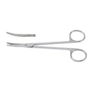 Dissecting Scissors McKesson Mayo 5-1/2 Inch Length Floor / Office Grade Pakistani Stainless Steel NonSterile Finger Ring Handle Curved, Beveled Blunt Tip / Blunt Tip