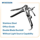 Vaginal Speculum McKesson Pederson NonSterile Office Grade Stainless Steel Large Double Blade Duckbill Reusable Without Light Source Capability