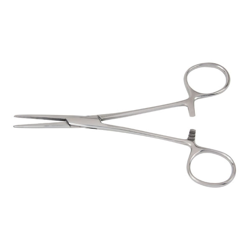 Hemostatic Forceps McKesson Crile 5-1/2 Inch Length Floor / Office Grade Pakistani Stainless Steel NonSterile Locking Finger Ring Handle Straight Serrated Tips