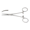 Hemostatic Forceps McKesson Crile 5-1/2 Inch Length Floor / Office Grade Pakistani Stainless Steel NonSterile Locking Finger Ring Handle Curved Serrated Tips