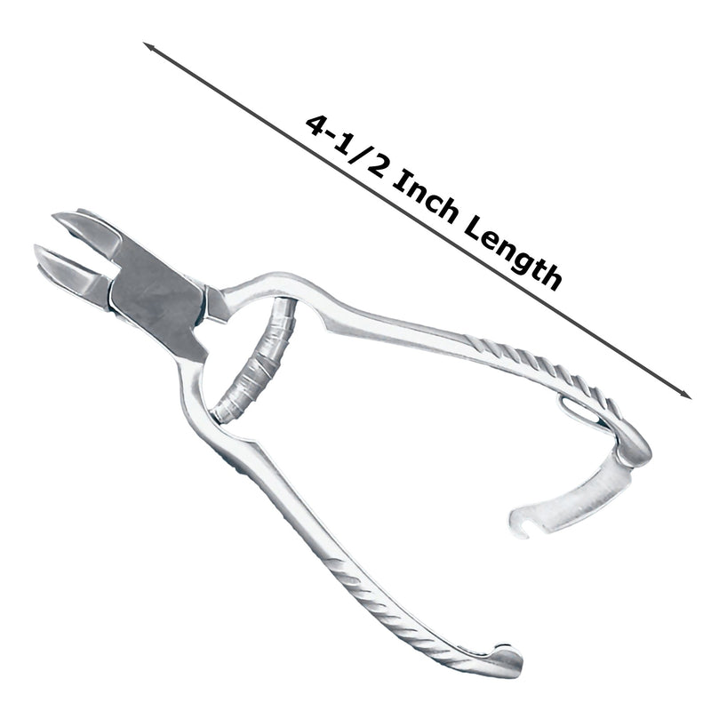 Nail Nipper McKesson Concave Jaw 4-1/2 Inch Length Chrome Covered Stainless Steel