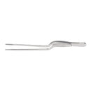 Dressing Forceps McKesson Gruenwald-Jansen 6-1/2 Inch Length Floor / Office Grade Pakistani Stainless Steel NonSterile NonLocking Thumb Handle Straight Serrated Tips