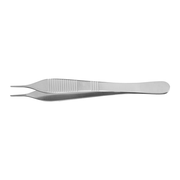 Dressing Forceps McKesson Adson 4-3/4 Inch Length Floor / Office Grade Pakistani Stainless Steel NonSterile NonLocking Thumb Handle Straight Serrated Tips