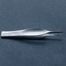 Splinter Forceps McKesson Feilchenfeld 3 Inch Length Floor / Office Grade Pakistani Stainless Steel NonSterile NonLocking Thumb Handle Straight Pointed Serrated Tips with Groove