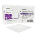 Barrier Island Composite Dressing McKesson 4 X 4 Inch Square Sterile Water Resistant Film Backing