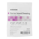 Barrier Island Composite Dressing McKesson 6 X 6 Inch Square Sterile Water Resistant Film Backing