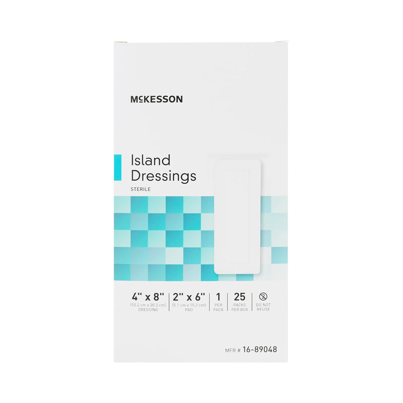 Island Dressing McKesson 4 X 8 Inch Rectangle Sterile