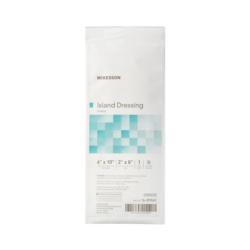 Island Dressing McKesson 4 X 10 Inch Rectangle Sterile