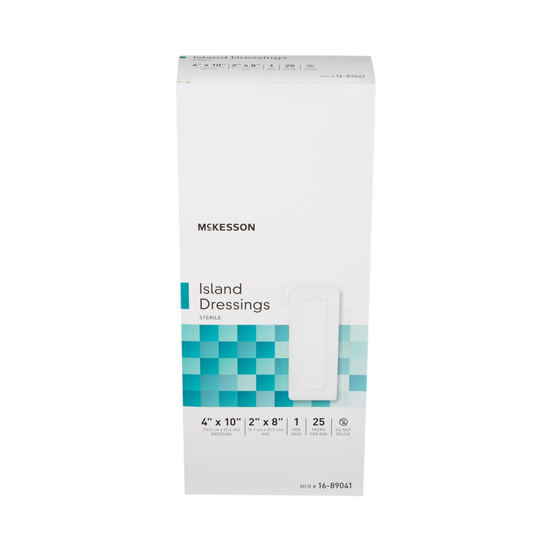 Island Dressing McKesson 4 X 10 Inch Rectangle Sterile