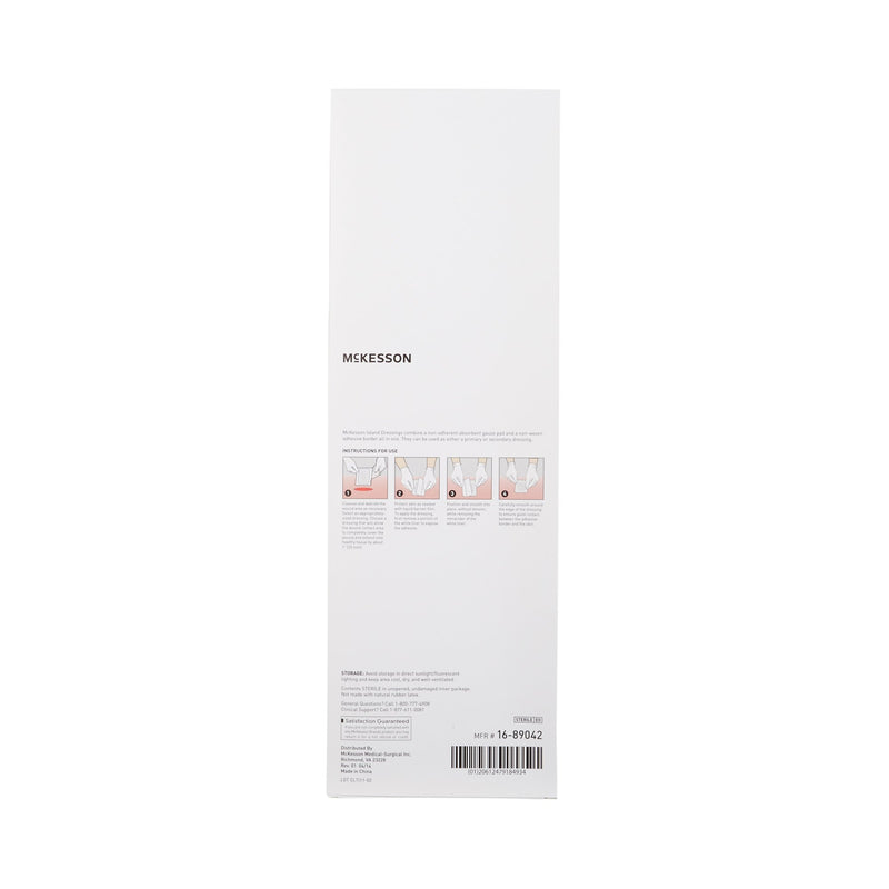 Island Dressing McKesson 4 X 14 Inch Rectangle Sterile