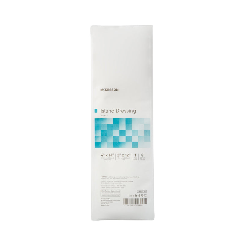 Island Dressing McKesson 4 X 14 Inch Rectangle Sterile