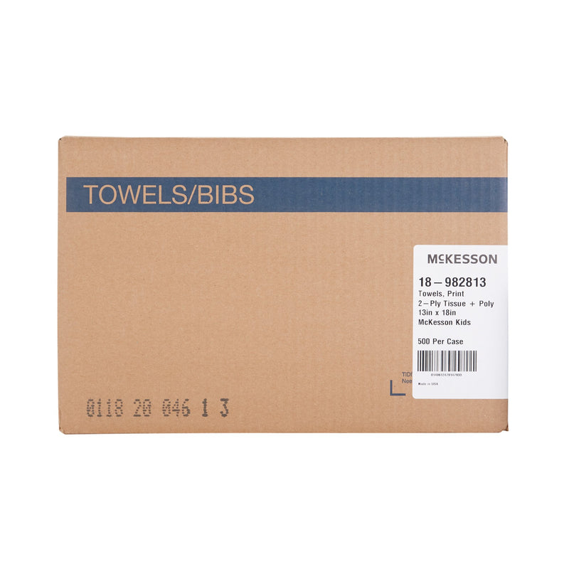 Procedure Towel McKesson 13 W X 18 L Inch McKesson Kids Print NonSterile