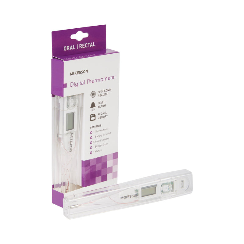 Digital Stick Thermometer McKesson Oral / Rectal / Axillary Probe Handheld