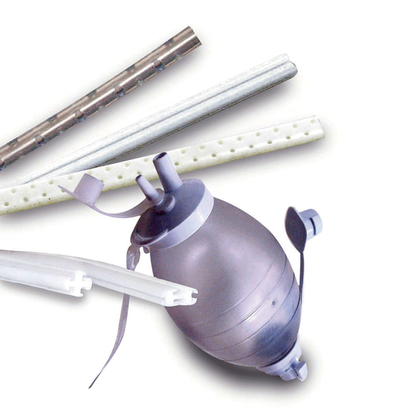 Wound Drain Tube S-Vac® Round Hubless Type With Trocar 4 Channel Type 15 Fr. Size Sterile