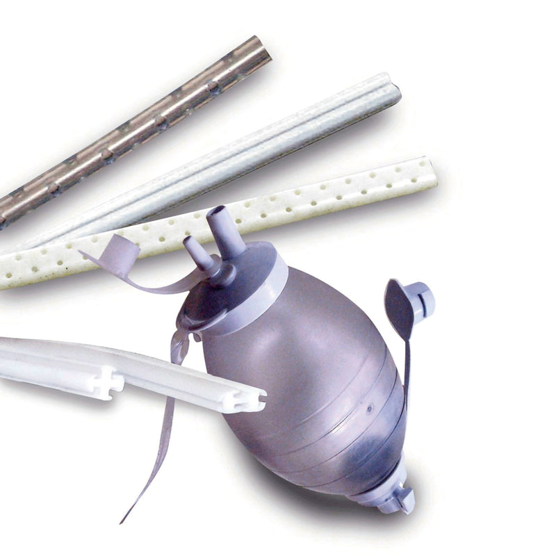 Wound Drain Tube S-Vac® Round Hubless Type With Trocar 4 Channel Type 15 Fr. Size Sterile