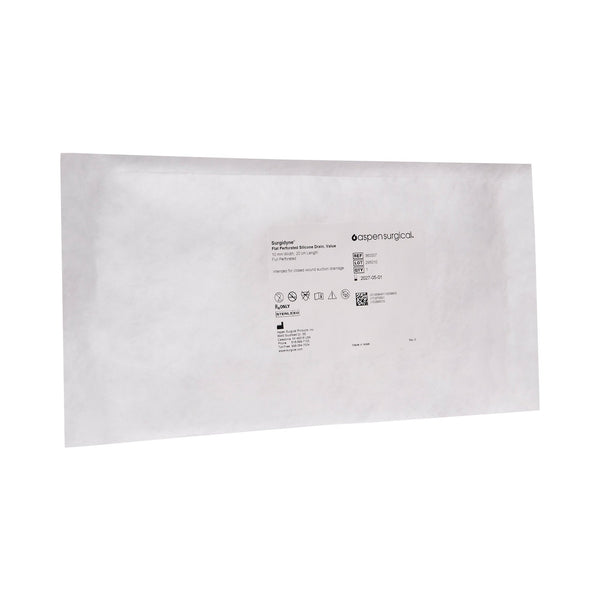 Wound Drain Tube McKesson Brand Flat Hubless Type Without Attachment Flat Perforated Channel Type 10 Fr. Size Sterile