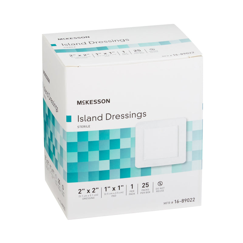 Island Dressing McKesson 2 X 2 Inch Square Sterile