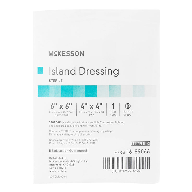 Island Dressing McKesson 6 X 6 Inch Square Sterile