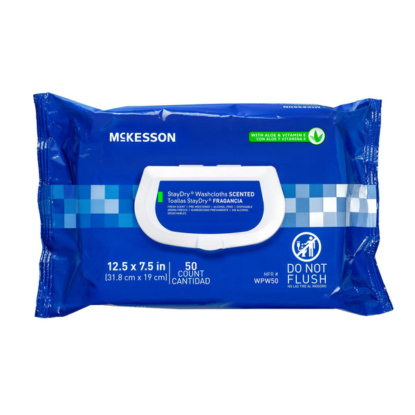 Personal Cleansing Wipe StayDry® Soft Pack Scented 50 Count