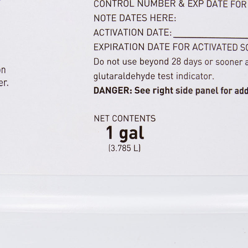 Glutaraldehyde High-Level Disinfectant McKesson 28 Day Activation Required Liquid 1 gal. Jug Reusable